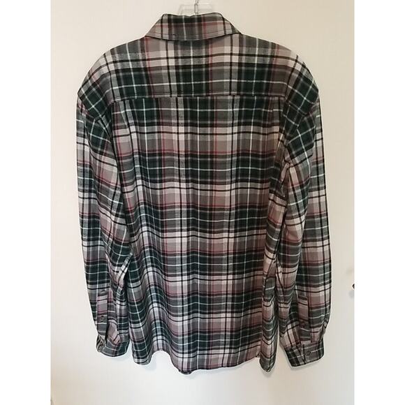 Mens L Carhartt Plaid Button Up Flannel Shirt Long Sleeve Relaxed Fit NWOT - Picture 3 of 10